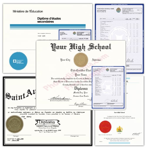 Order Fake High School Diplomas at PhonyDiploma