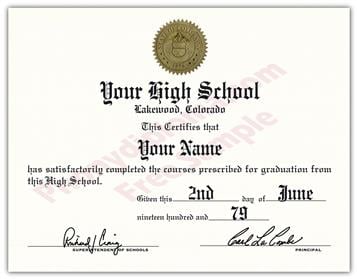 Buy Fake High School Diplomas, Degrees And Transcripts At $79 