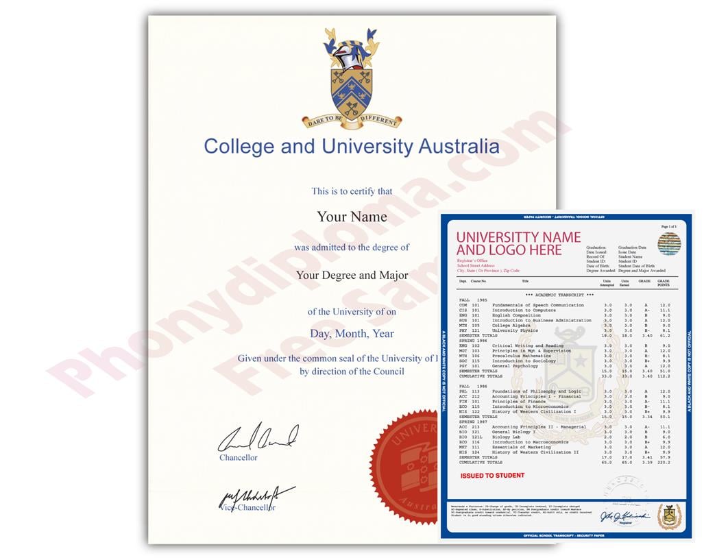 university diplomas and transcripts