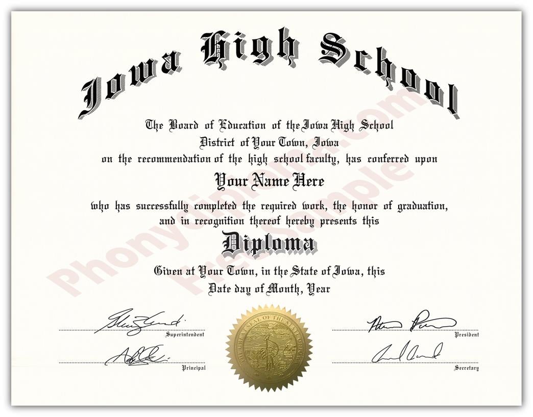 High School Fake Diplomas, Fake High School Degrees And Transcripts ...