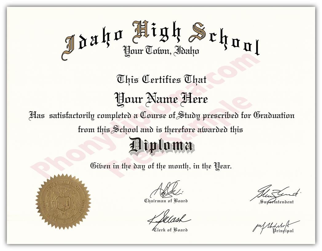 High School Fake Diplomas, Fake High School Degrees And Transcripts ...