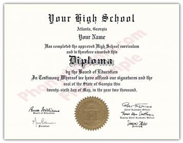 High School Replacement & Novelty Fake Diplomas and Transcripts ...