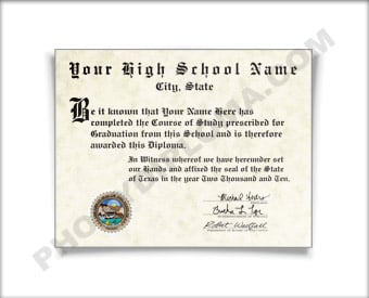 Fake High School Diploma, Southwest Design - PhonyDiploma.com
